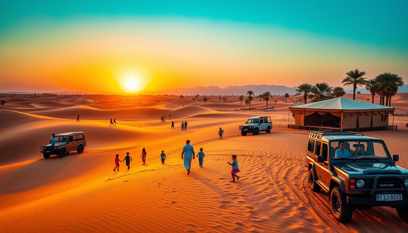 family event planning Dubai, safari event Arabian Ranches, group family activiti